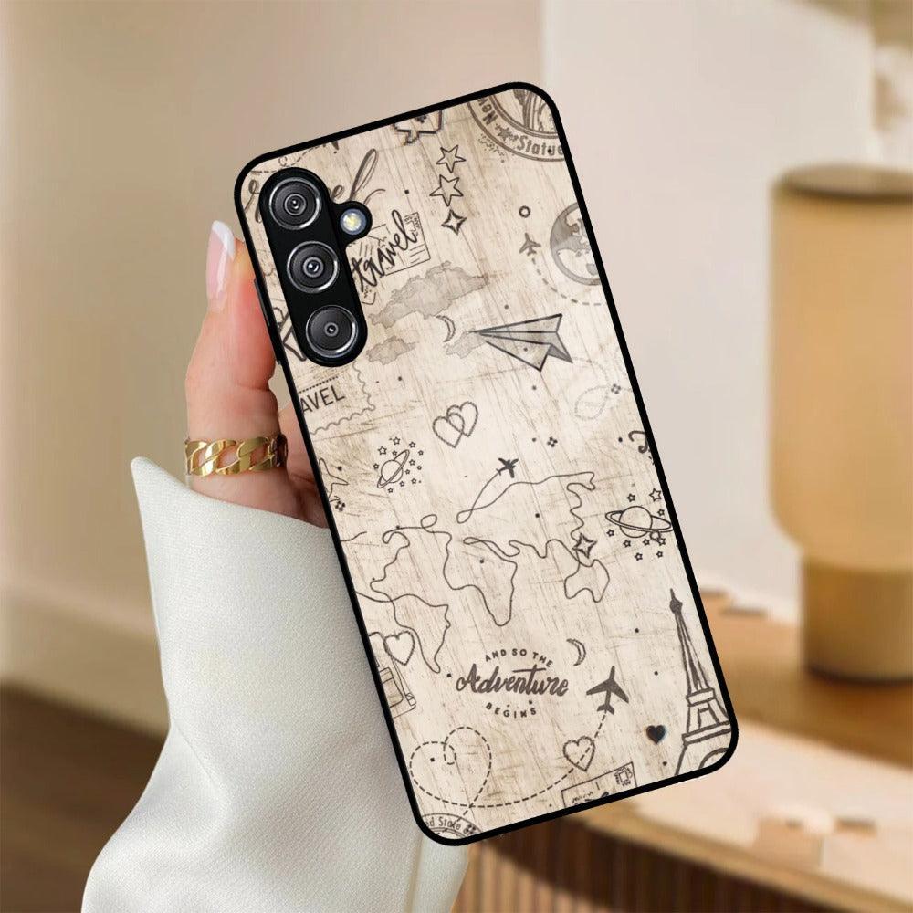 Map Mania Glass Case Cover for Samsung