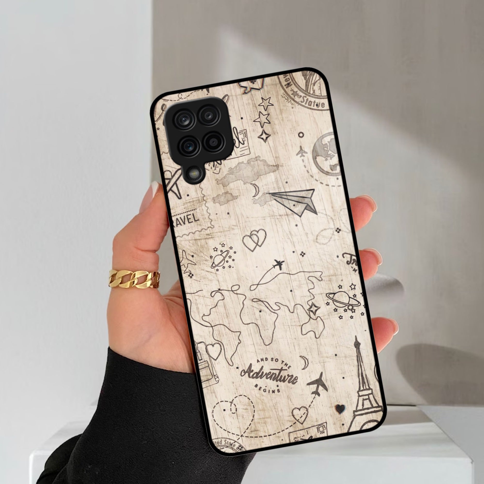 Map Mania Glass Case Cover For Samsung Galaxy A42 5G