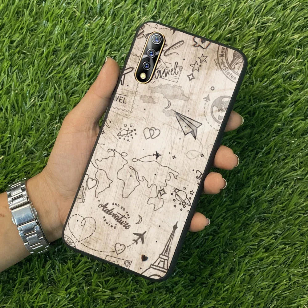 Map Mania Glass Case Cover For Vivo - ShopOnCliQ