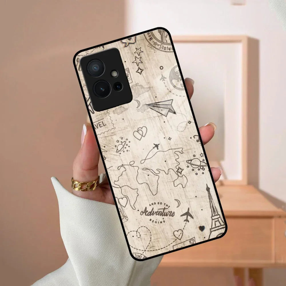Map Mania Glass Case Cover For Vivo - ShopOnCliQ