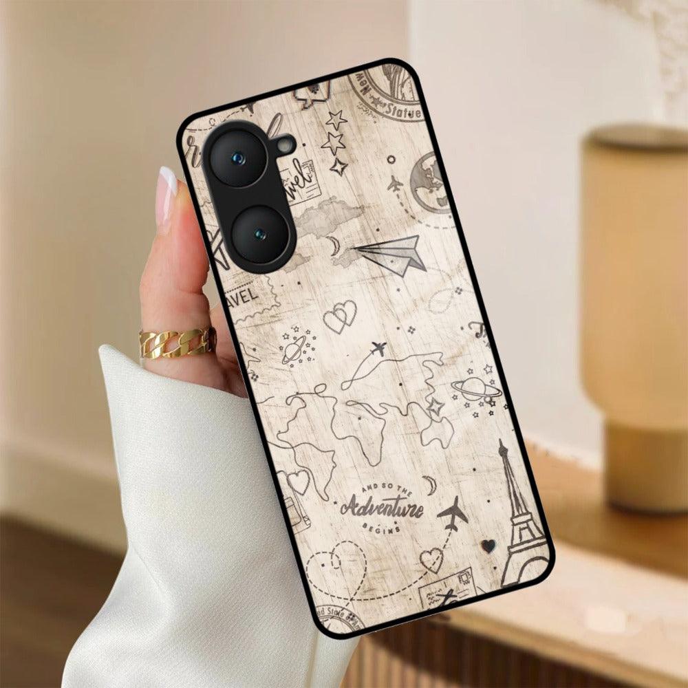 Map Mania Glass Case Cover For Vivo - ShopOnCliQ