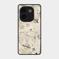 Map Mania Glass Case Cover For Vivo T3 Pro 5G