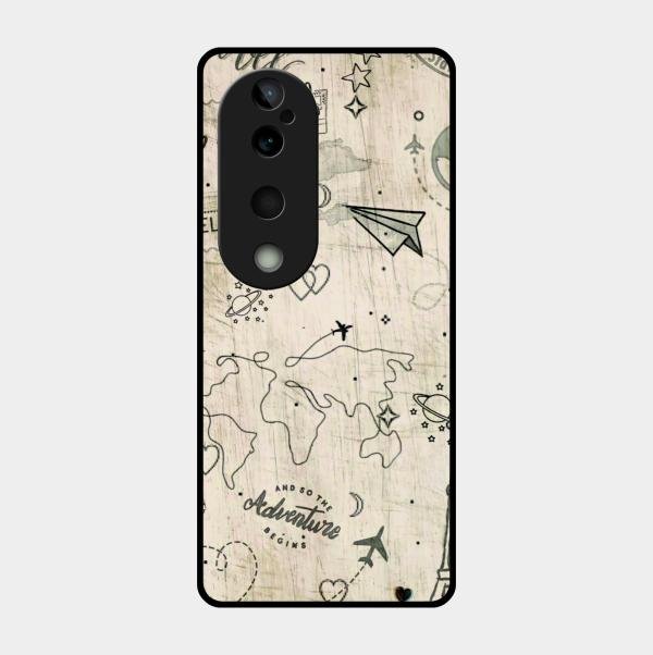 Map Mania Glass Case Cover For Vivo T3 Ultra