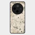 Map Mania Glass Case Cover For Vivo T4 5G