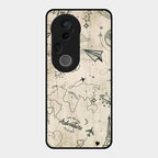Map Mania Glass Case Cover For Vivo T4 Ultra 5G