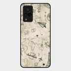 Map Mania Glass Case Cover For Vivo V21 5G