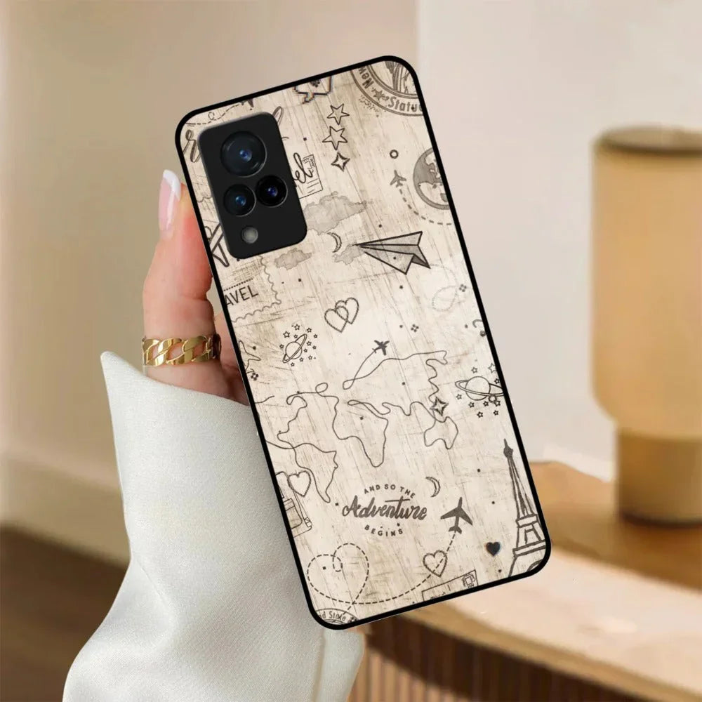 Map Mania Glass Case Cover For Vivo - ShopOnCliQ