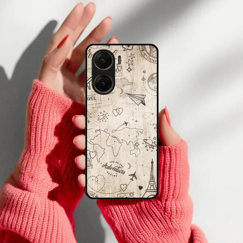 Map Mania Glass Case Cover For Vivo - ShopOnCliQ