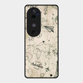 Map Mania Glass Case Cover For Vivo V40 5G