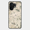 Map Mania Glass Case Cover For Vivo V60 5G