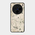 Map Mania Glass Case Cover For Vivo X200 5G