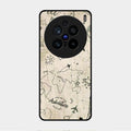 Map Mania Glass Case Cover For Vivo X200 Pro 5G