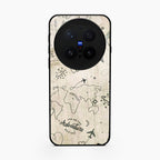 Map Mania Glass Case Cover For Vivo X300 Pro 5G