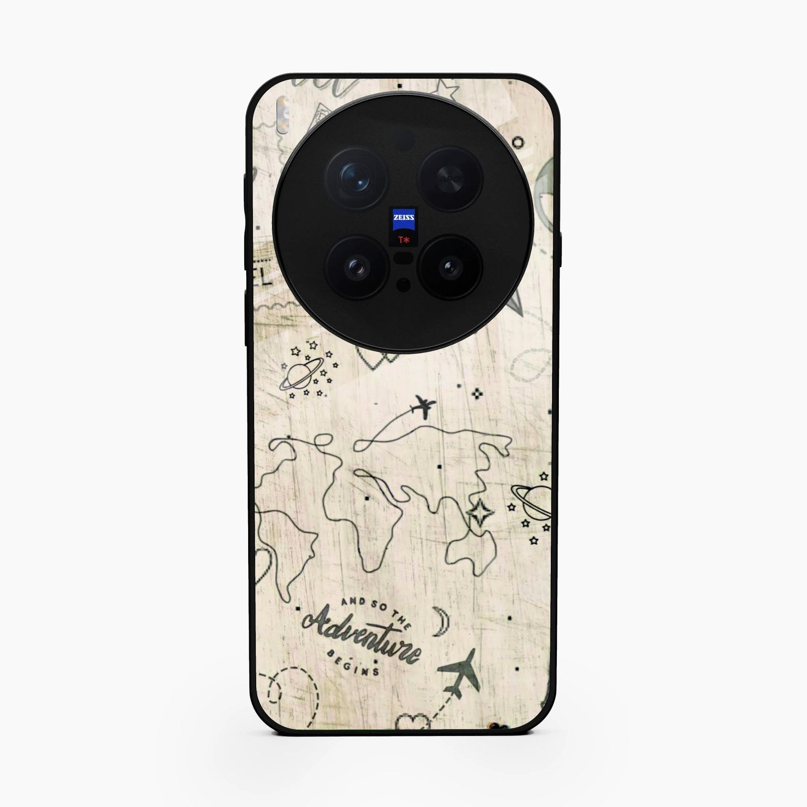 Map Mania Glass Case Cover For Vivo X300 Pro 5G