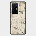 Map Mania Glass Case Cover For Vivo X70 Pro Plus 5G