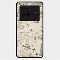 Map Mania Glass Case Cover For Vivo X80 5G