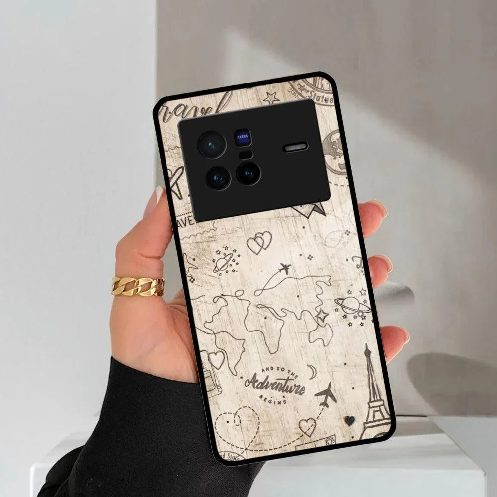 Map Mania Glass Case Cover For Vivo - ShopOnCliQ