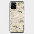 Map Mania Glass Case Cover For Vivo Y01