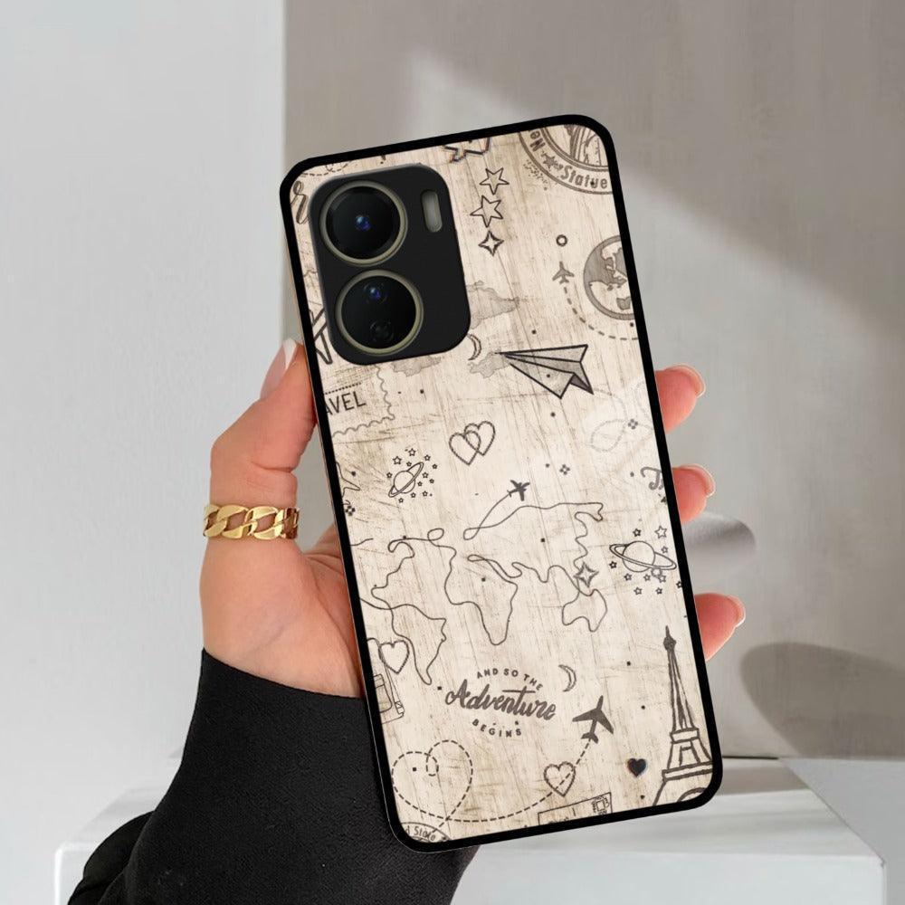 Map Mania Glass Case Cover For Vivo - ShopOnCliQ