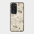 Map Mania Glass Case Cover For Vivo Y29 5G