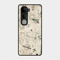 Map Mania Glass Case Cover For Vivo Y400 Pro 5G