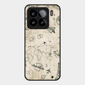 Map Mania Glass Case Cover For Xiaomi 15 5G