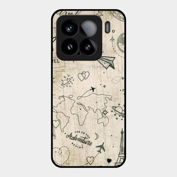 Map Mania Glass Case Cover For Xiaomi 15 5G