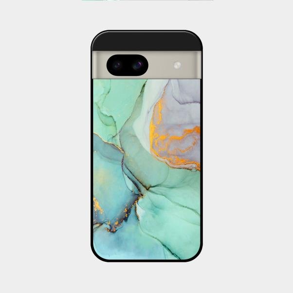 Marble Glass Finish Phone Case And Cover For Google Pixel 8A 5G
