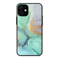 Marble Glass Finish Phone Case And Cover For iPhone 12 mini
