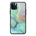 Marble Glass Finish Phone Case And Cover For iPhone 12 Pro Max