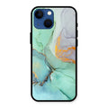 Marble Glass Finish Phone Case And Cover For iPhone 13 mini