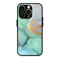 Marble Glass Finish Phone Case And Cover For iPhone 14 Pro Max