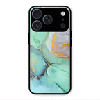 Marble Glass Finish Phone Case And Cover For iPhone 17 Pro Max