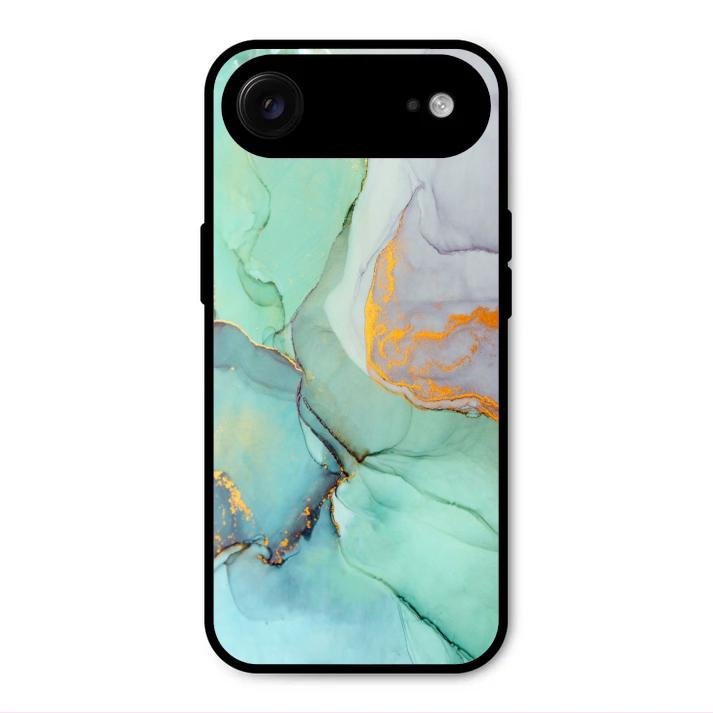 Marble Glass Finish Phone Case And Cover For iPhone Air