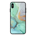 Marble Glass Finish Phone Case And Cover For iPhone XS Max