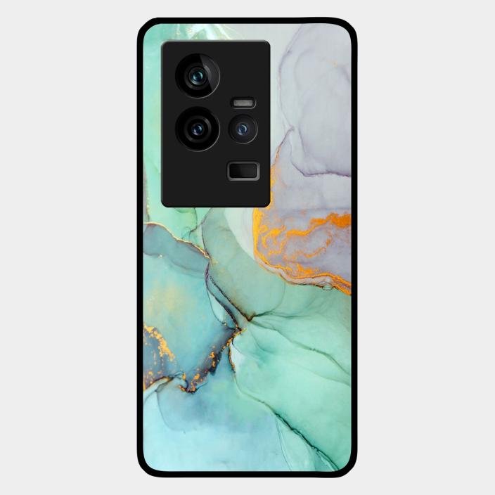 Marble Glass Finish Phone Case And Cover For Iqoo 11 5G