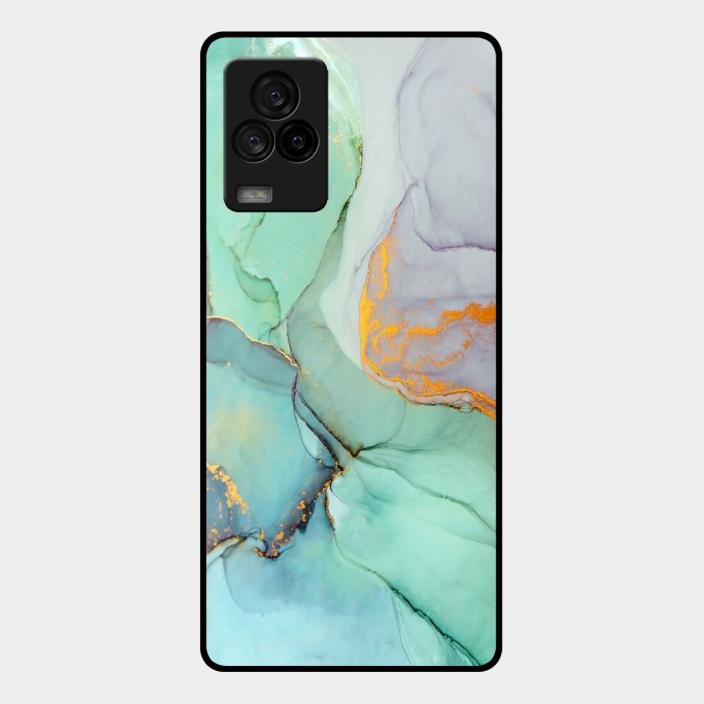Marble Glass Finish Phone Case And Cover For Iqoo 7 Legend 5G