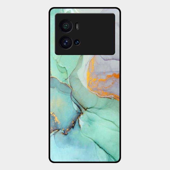 Marble Glass Finish Phone Case And Cover For Iqoo 9 Pro 5G