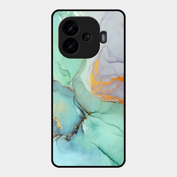 Marble Glass Finish Phone Case And Cover For Iqoo Neo 10R 5G