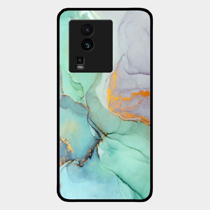Marble Glass Finish Phone Case And Cover For Iqoo Neo 7 Pro 5G