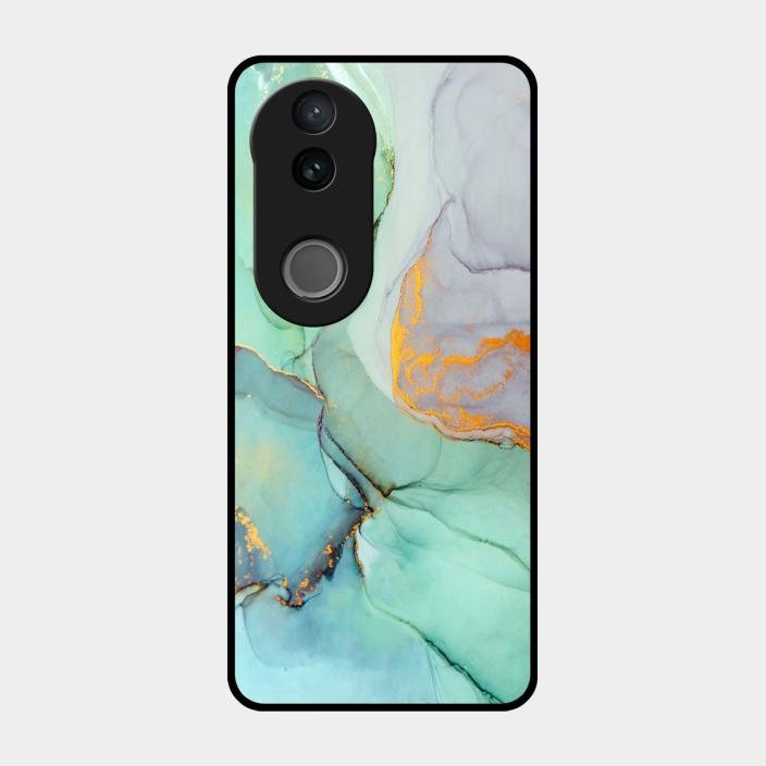 Marble Glass Finish Phone Case And Cover For Iqoo Z10R