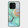 Marble Glass Finish Phone Case And Cover For Iqoo Z9X 5G