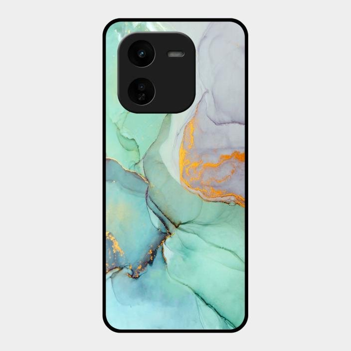 Marble Glass Finish Phone Case And Cover For Iqoo Z9X 5G