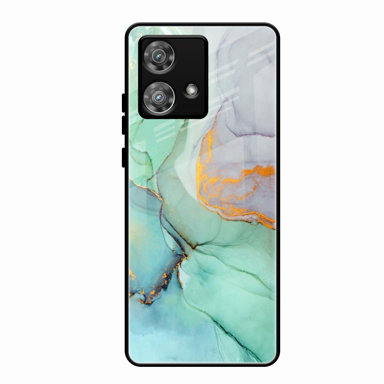 Marble Glass Finish Phone Case And Cover For Motorola Edge 40 5G