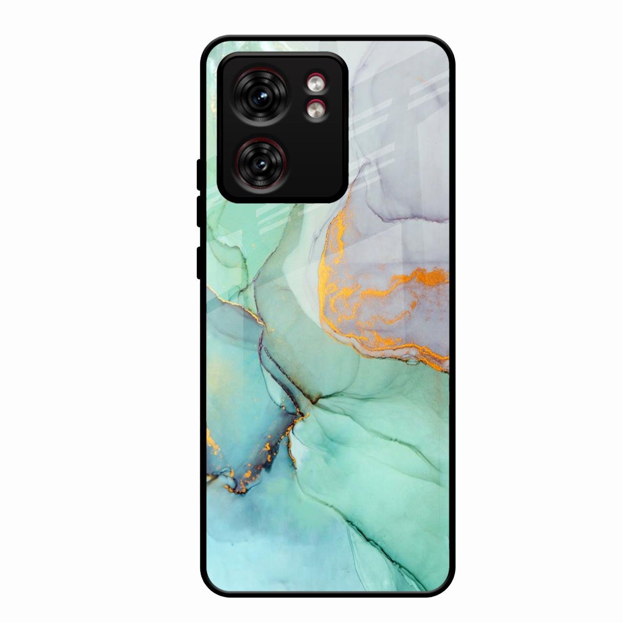 Marble Glass Finish Phone Case And Cover For Motorola Edge 40