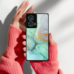 Marble Glass Finish Phone Case And Cover For Motorola - ShopOnCliQ