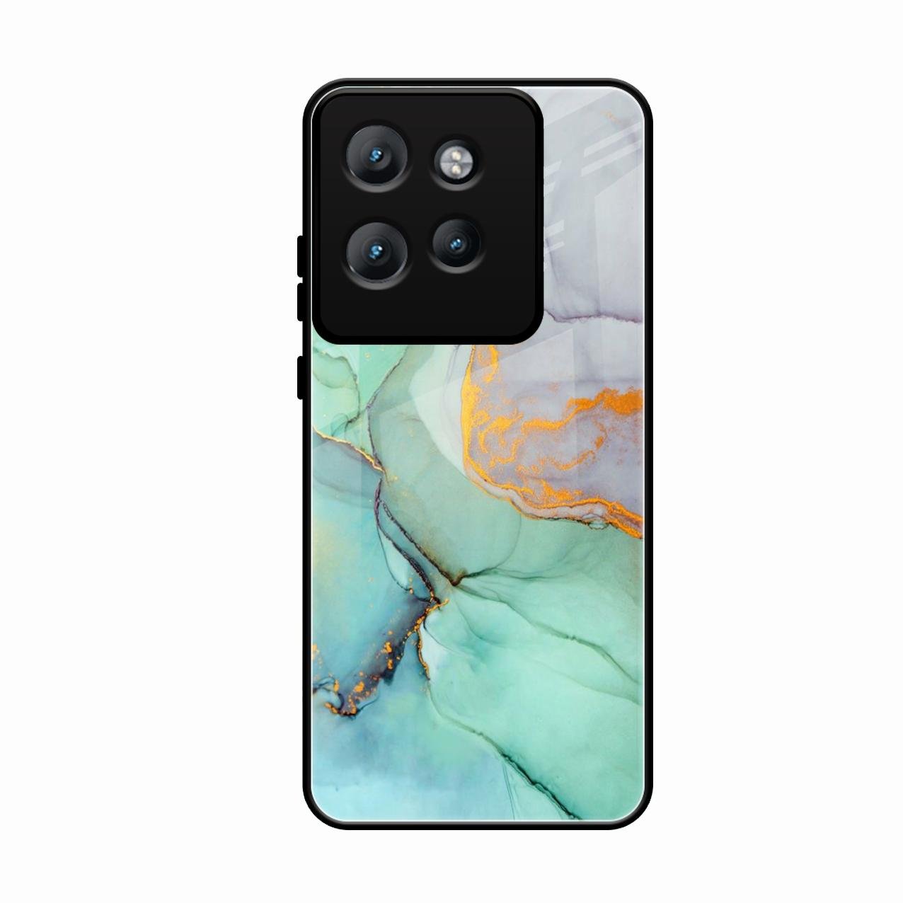 Marble Glass Finish Phone Case And Cover For Motorola Edge 50 Neo