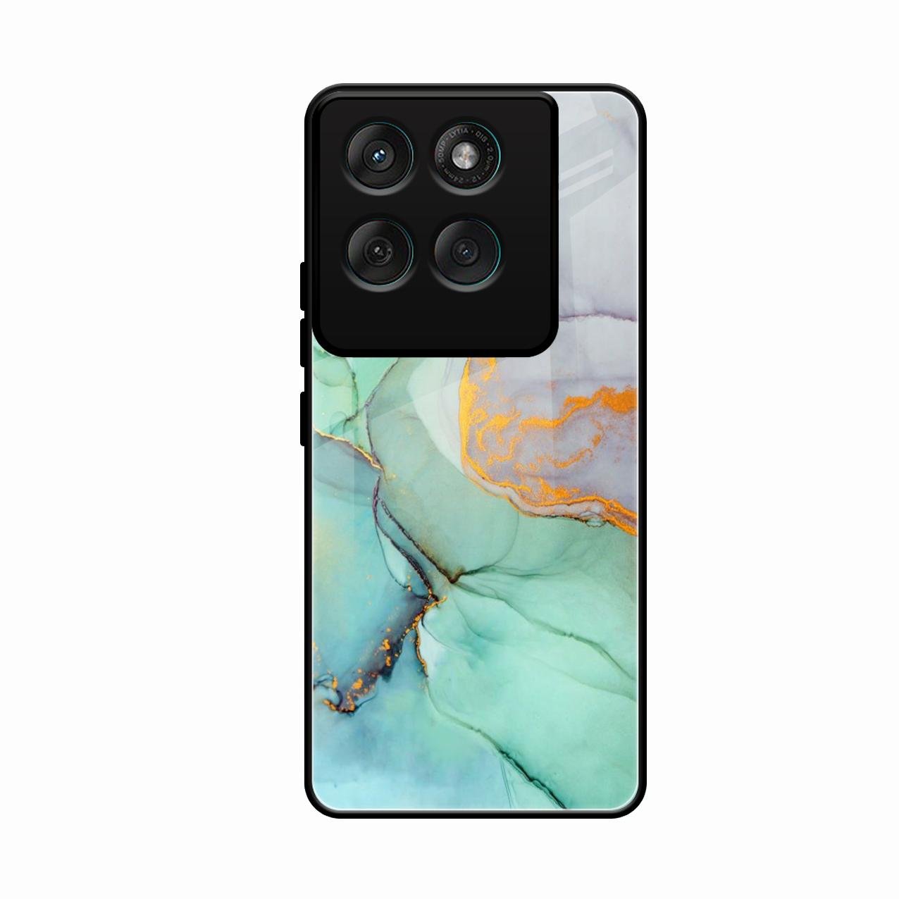 Marble Glass Finish Phone Case And Cover For Motorola Edge 60 Pro 5G