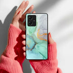 Marble Glass Finish Phone Case And Cover For Motorola