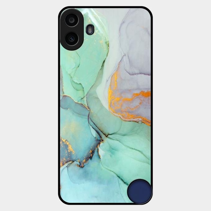 Marble Glass Finish Phone Case And Cover For Nothing Cmf Phone 1